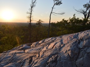 Jim Moodie/Sudbury Star
Late sunlight burnishes the quartzite flank of Willisville Mountain.