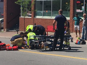 Police are trying to identify a man who was struck and killed while walking at Somerset Street West and Rochester Street on Friday, July 22, 2016. Chris Roussakis/Postmedia News