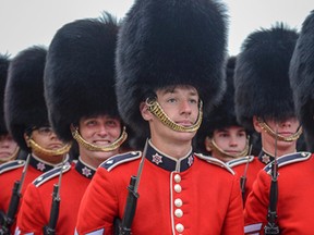 Cpl. David Belet of the First Hussars reserve unit is shown with the Ceremonial Guard on Parliament Hill for the Fortissimo parade on Thursday. (Courtesy of Mike Wonnacott/Handout)