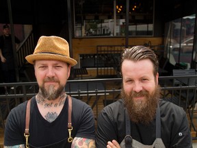Gregg and Justin Wolfe ? who opened their latest restaurant, the Wolfe of Wortley, earlier this month ? grew up in London and attended South Collegiate Institute. Later, Justin toured the world with the metal band Thine Eyes Bleed, while Gregg booked and managed bands in Toronto. (Mike Hensen/The London Free Press)