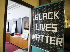 Black Lives Matter-Toronto Freedom School classroom inside a TDSB school on July 13, 2016. (Veronica Henri/Toronto Sun)