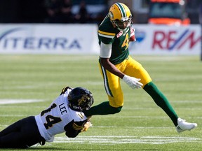 Eskimos SB Adarius Bowman says the Eskimos have a chance to address the problems that led to their loss at the hands of the Ticats on Saturday. (The Canadian Press)