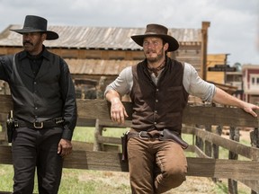 Denzel Washington and Chris Pratt in "The Magnificant Seven."