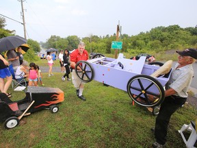 Intelligencer file photo
Soap box derby races have become a popular attraction during the annual Consecon Community Day. Last year’s races attracted 48 entrants. This year’s race takes place on Saturday.