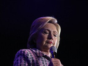 Democratic presidential candidate Hillary Clinton speaks during a Democratic Party organizing event on July 25, 2016 in Charlotte, N.C.  (Photo by Justin Sullivan/Getty Images)