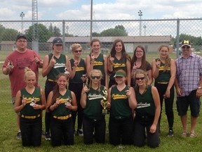 Fullarton's Bantam girls won the Mt. Forest tournament July 15-17, blanking their hosts 5-0 in the final. SUBMITTED