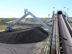 Coal moving equipment at the new $1.9 billion Keephills 3 power plant at Wabamun, west of Edmonton , Alberta. BRUCE EDWARDS / POSTMEDIA NETWORK