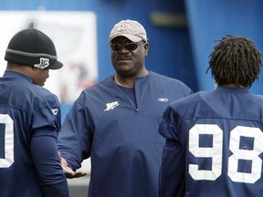Odell Willis and Adarius Bowman were rookies on the Winnipeg Blue Bombers roster when Richard Harris was the defensive co-ordinator, and both credit him as an influence on their maturity as football players. (Fi