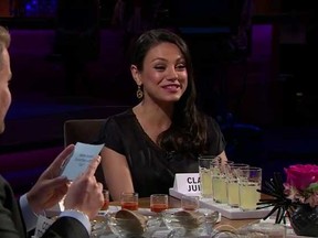 Mila Kunis on "The Late Late Show With James Corden."