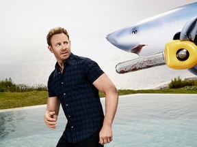 Ian Ziering in "Sharknado: The 4th Awakens."