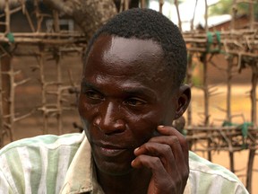 In this photo taken Thursday, June 30, 2016, Eric Aniva is photographed near Blantyre, Malawi.  (AP Photo/Eldson Chagara)