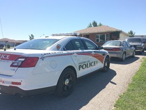 Officers with the Anishinabeck Police Services, and the OPP, conducted searches Tuesday at two homes at Kettle and Stony Point First Nation, as part of a drug investigation. Police made six arrests and allege that drugs with a street value of nearly $33,000 were found. (Handout)