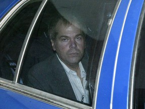 In this Nov. 18, 2003 file photo, John Hinckley Jr. arrives at U.S. District Court in Washington. (AP Photo/Evan Vucci, File)