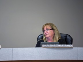Coun. Chartrand opposed a motion at council on July 18  to introduce a public budget survey into 2017 budget deliberations, because she said it doesn’t solve the problem of tansparency in budget deliberations. She would rather open the doors to the public, as well as utilize the survey. Hannah Lawson | Whitecourt Star