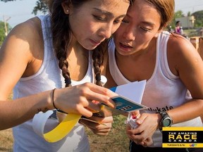Kelly Xu and Kate Pan on "The Amazing Race Canada."