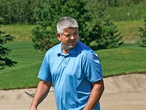 Todd McLellan was in Edmonton to take part in the Mark Spector Golf Classic, a charity fundraiser for Sports Central. (Larry Wong)
