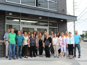 Staff of Pathways Skill Development outside of their renovated location at 205 Horton Street in London Ontario. (Photo submitted)