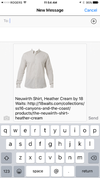Klothed is a menswear app that allows you to create a virtual model of yourself to help you shop for clothes online. Here you can a shirt from Toronto retailer 18Waits. (Supplied)