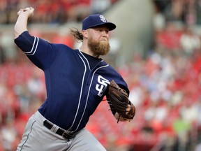 The Padres traded pitcher Andrew Cashner to the Marlins in a seven-player deal on Friday, July 29, 2016. (Jeff Roberson/AP Photo)