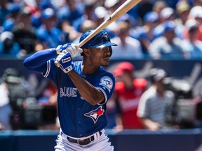 Melvin Upton Jr., has started only two of four games (including Saturday) since being acquired by the Jays. (Aaron Vincent Elkaim, Canadian Press)
