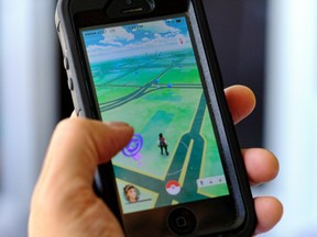 Pokemon Go is an augmented reality game where players can capture digital monsters at various locations around them.
