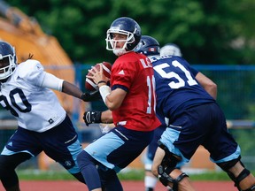 Quarterback Logan Kilgore will make his first CFL start when the Argos visit Ottawa on Sunday. (Jack Boland/Toronto Sun)