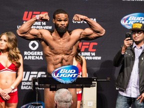 Tyron Woodley defeated Robbie Lawler at UFC 201 in Atlanta on Saturday night. (Carmine Marinelli/Postmedia Network/Files)