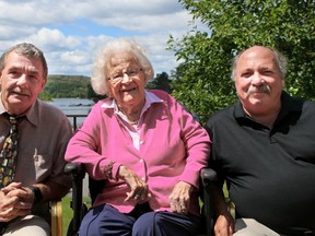 Lily Fielding with Town of Northeastern Manitoulin and the Islands officials.