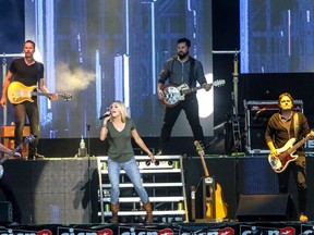 Sunday night headliner Carrie Underwood takes the stage at Big Valley Jamboree in Camrose, Alta. on July 31, 2016.