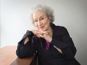 Author Margaret Atwood sits for a portait while promoting her new books "Angel Catbird" and "Hag-Seed" in Toronto on Thursday, July 28, 2016. (THE CANADIAN PRESS/Aaron Vincent Elkaim)