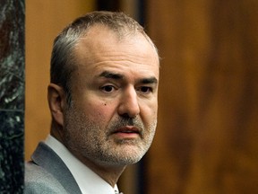 In this Wednesday, March 16, 2016, file photo, Gawker Media founder Nick Denton arrives in a courtroom in St. Petersburg, Fla.  (AP Photo/Steve Nesius, Pool, File)