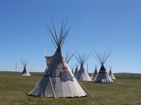 Event organizers offered a $100 stipend for people who stayed in on-site tipis during powwow weekend, as part of a larger event to make the event as affordable as possible.