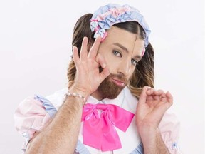 Ladybeard, appearing at Animethon at MacEwan University.