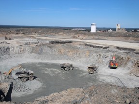 The view from the top of the Hollinger open pit is seen here in a recent photo. Marc Lauzier, the new Timmins mines general manager for Goldcorp Porcupine Gold Mines, said this week has is happy to be back in his hometown.