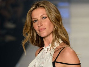 Gisele Bundchen walks the runway during the Colcci show at SPFW Summer 2016 at Parque Candido Portinari on April 15, 2015 in Sao Paulo, Brazil. (Fernanda Calfat/Getty Images)