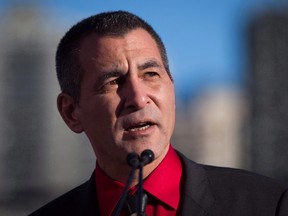 Minister of Fisheries, Oceans and the Canadian Coast Guard, Hunter Tootoo, announces the federal government's commitment to reopening the Kitsilano Coast Guard facility, in Vancouver, B.C., on December 16, 2015. THE CANADIAN PRESS/Darryl Dyck