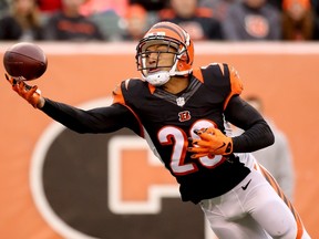 Leon Hall, formerly of the Cincinnati Bengals, has signed with the New York Giants. (Andy Lyons/Getty Images/AFP)