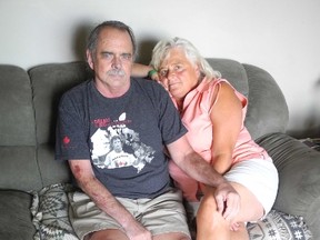 Paul Brooks with his wife Susan is waiting for a double-lung transplant. (Wayne Lowrie/Postmedia Network)