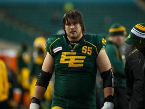 Edmonton Eskimos offensive lineman Simeon Rottier.