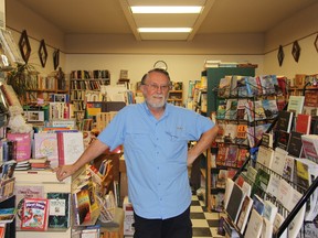 Dave Brock at his bookstore, Mainly Books, the last bookstore in town and which is closing at the end of the year. JONATHAN JUHA/STRATHROY AGE DISPATCH/POSTMEDIA NETWORK