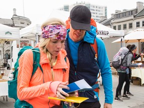 Supplied photo
Participants in The Amazing Race Canada during the filming of an episode in Kingston.