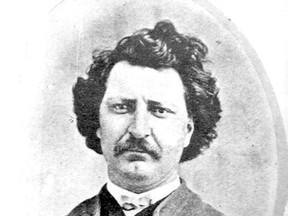 Metis rights fighter Louis Riel was the subject of a play 50 years ago this week in London.