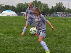 Vulcan’s Sydney Carey, 12,  played on the Sunny South team at the Alberta Summer Games. Submitted photo
