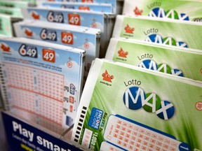 Lotto Max and Lotto 6/49 tickets. Dave Abel/Toronto Sun/Postmedia Network