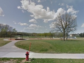 A skatepark on Killarney Avenue has been named in memory of Justin Einarson, a 17-year-old resident and skateboard enthusiast who died in 2014. (GOOGLE STREETVIEW IMAGE)