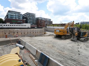 Riverside Square building site off the East Don Roadway and south of Queen St. E. seen Sunday August 7, 2016. (Jack Boland/Toronto Sun)