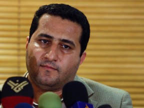 In this July 15, 2010 file photo, Shahram Amiri, an Iranian nuclear scientist, attends a news as he arrives at the Imam Khomeini airport just outside Tehran, Iran, after returning from the United States. Iran executed the nuclear scientist convicted of spying for the United States, an official said Sunday, Aug. 7, 2016, acknowledging for the first time that the nation secretly detained and tried the man who was once heralded as a hero. (AP Photo/Vahid Salemi, File)
