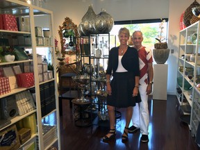 Stephanie Fellows and Jim Telfer, owners of Splash Home Decor and Lifestyle Store, recently relocated to 57 York St. (DEREK RUTTAN, The London Free Press)