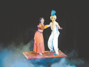 Michelle Bouey and Jamie McKnight star in Aladdin, on till Sept. 3 at Huron Country Playhouse 11 in Grand Bend.
