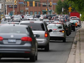A recent photo of traffic along O'Connor Ave., near St.Clair Ave. E. (JACK BOLAND, Toronto Sun)